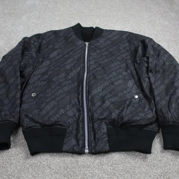 Adidas x Alexander Wang Jacket Men's M Black L/S Reversible "Packaging Paper" - Picture 2 of 13